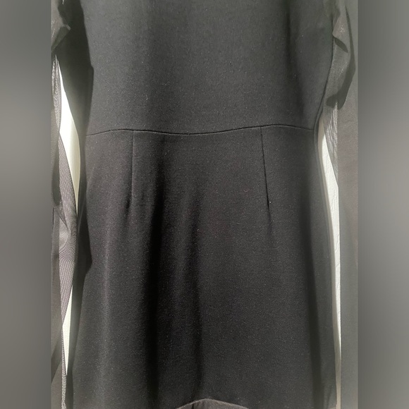 BCBGMaxAzria Bodycon Dress With Mesh Detailing Size: Small - Picture 6 of 9